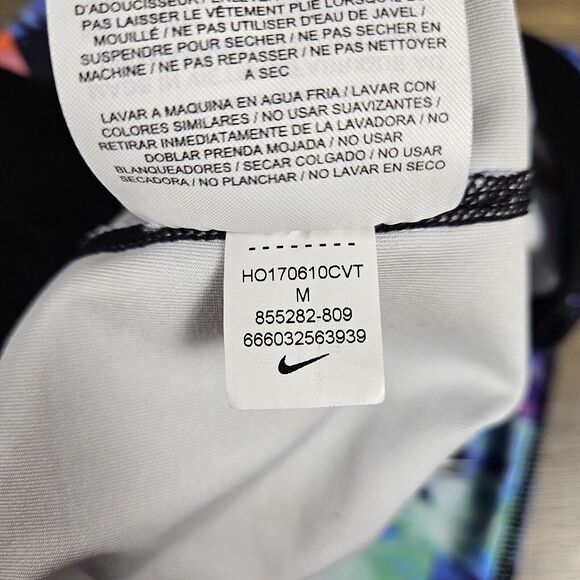 Women's Nike Pro Running Multicolor Floral Cropped Leggings Sz Medium - Picture 5 of 7